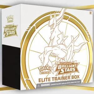 Pokémon TCG Sword and Shield - Brilliant Stars Elite Trainer Box - Pokemon TCG Brilliant Stars Elite Trainer Box featuring Arceus