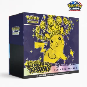 Pokémon TCG: Scarlet and Violet—Surging Sparks Elite Trainer Box Pokémon TCG Surging Sparks Elite Trainer Box with Pikachu artwork