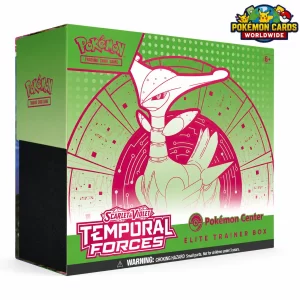Pokémon TCG Scarlet and Violet - Temporal Forces Iron Leaves Elite Trainer Box - Pokemon Temporal Forces Iron Leaves Elite Trainer Box with Iron Thorns promo