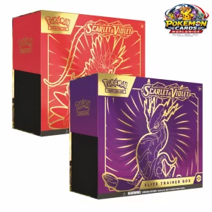 Pokémon TCG: Scarlet and Violet Base ETB (2024 Reprint) Koraidon and Miraidon boxes