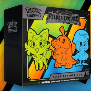 Pokémon TCG Scarlet and Violet - Paldea Evolved Elite Trainer Box - Pokemon Scarlet and Violet Paldea Evolved Elite Trainer Box featuring Pikachu and the Paldea starter Pokémon