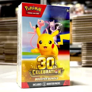 Pokémon TCG 30th Celebration Booster Bundle with 6 booster packs